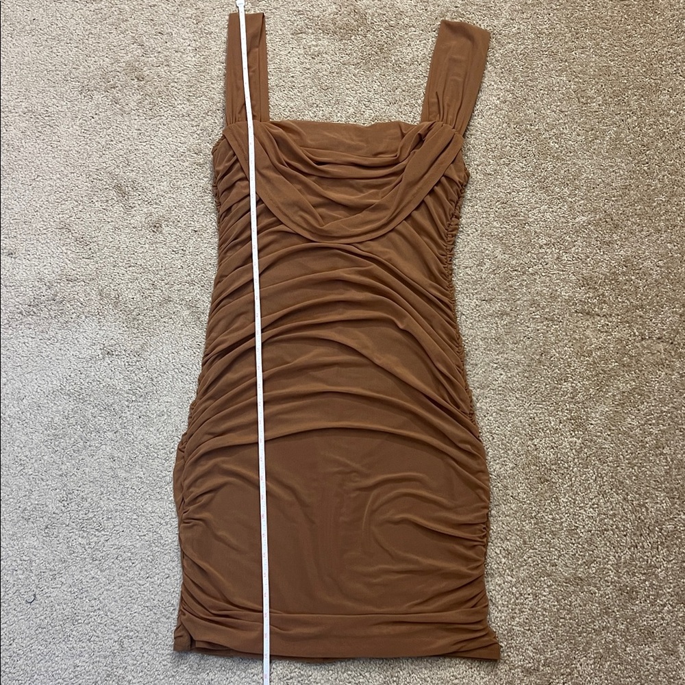PRETTYGARDEN Summer Off Shoulder Ruched Mesh Cocktail Bodycon Mini Dress Large - Picture 11 of 13